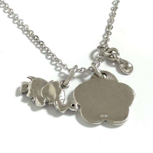 Celine Women's Elephant Pendant Necklace with Ruby and Silver - Picture 2 of 10